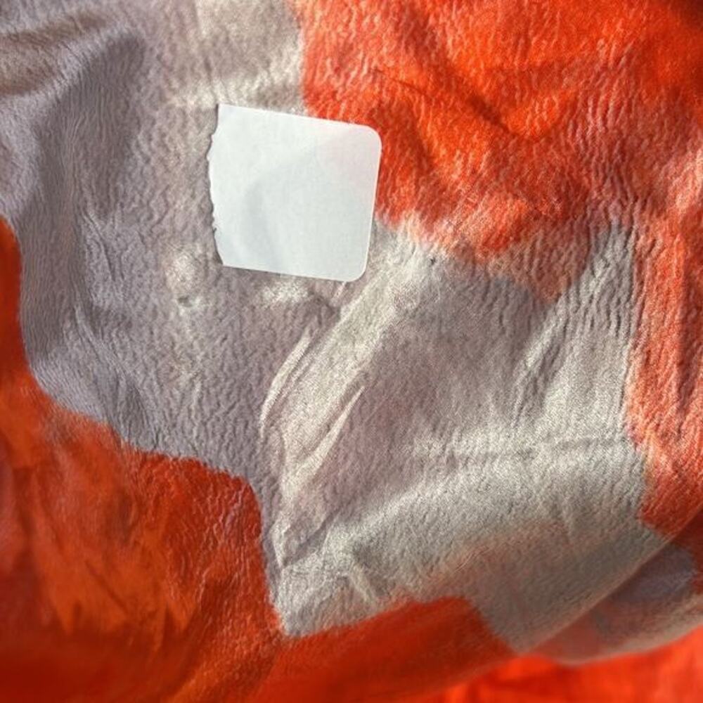 RTR AllSaintsAlexia Marinana Dress Orange White Tie-dye Sz 2 midi satin slip - Picture 8 of 8